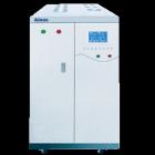 AN97010SSH  单相输出程控变频电源 输出电压低档1～150V，高档1～300V，效率高于85％。输出容量：10KVA；电路方式：大屏幕液晶（320*240）显示，IGBT/PWM脉冲宽度调节方式；工作方式：普通方式/步阶方式（编程）/渐变方式（编程）