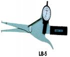 LB-5 针盘式内测卡规.测量范围:20-40MM,最小读数:0.01MM.测量喉深:150MM,测头高度:4MM
