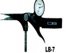 LB-7 针盘式内测卡规.测量范围:10-70MM,最小读数:0.01MM.测量喉深:85MM,测头高度:2MM