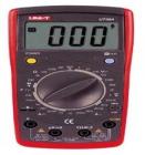 UT39A 数字万用表  直流电压:200mV-1000V;交流电压:2V-750V;直流电流:20mA/200m A/2mA/20mA/200mA/10A;交流电流:200mA-10A;电阻:200W-200MW;电容:2mF 
 