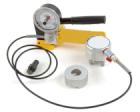 Elcometer 1941 PAT™ GM01附着力测量仪-- 20和40 kN20 kN或40 kN手动液压拉伸测量仪，测量测试板上、喷射工件上的涂层（包括在热喷射涂层）附着力。用直径为50mm(2″) 和50x50mm(2x2″)方形测试元件，测量瓷砖黏合剂及其它粘性材料的附着力。
