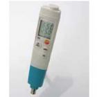 产品介绍：

testo 206-pH3带有pH3 BNC接口，可连接所有类型的pH探头。 如果连接的探头内置温度传感器，可以直接分析温度值。如果探头不带温度传感器，则可由手动调节温度。可自动识别全量程。读数稳定。配备保护软套，特别适用于户外测量，以及恶劣工业条件下的测量。

